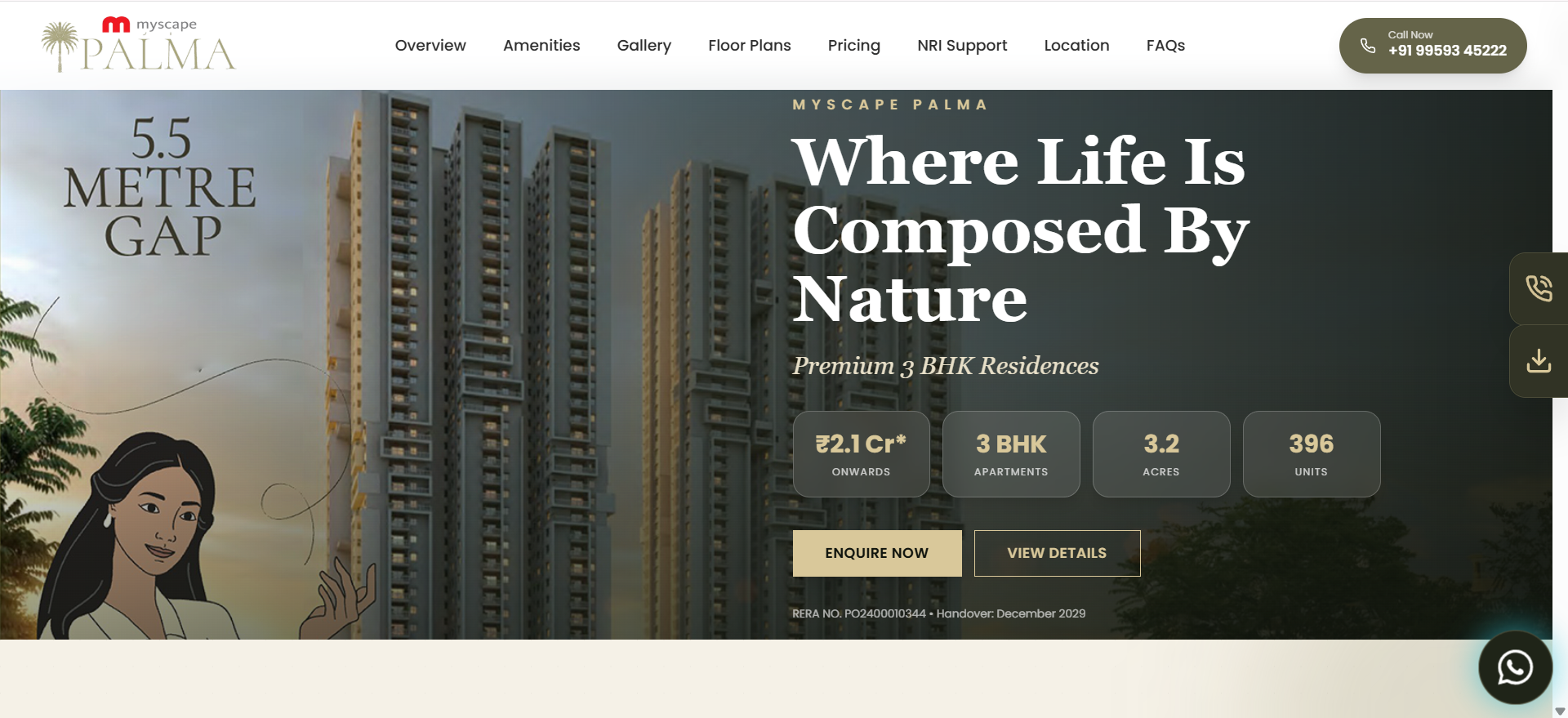 Myscape Palma website preview