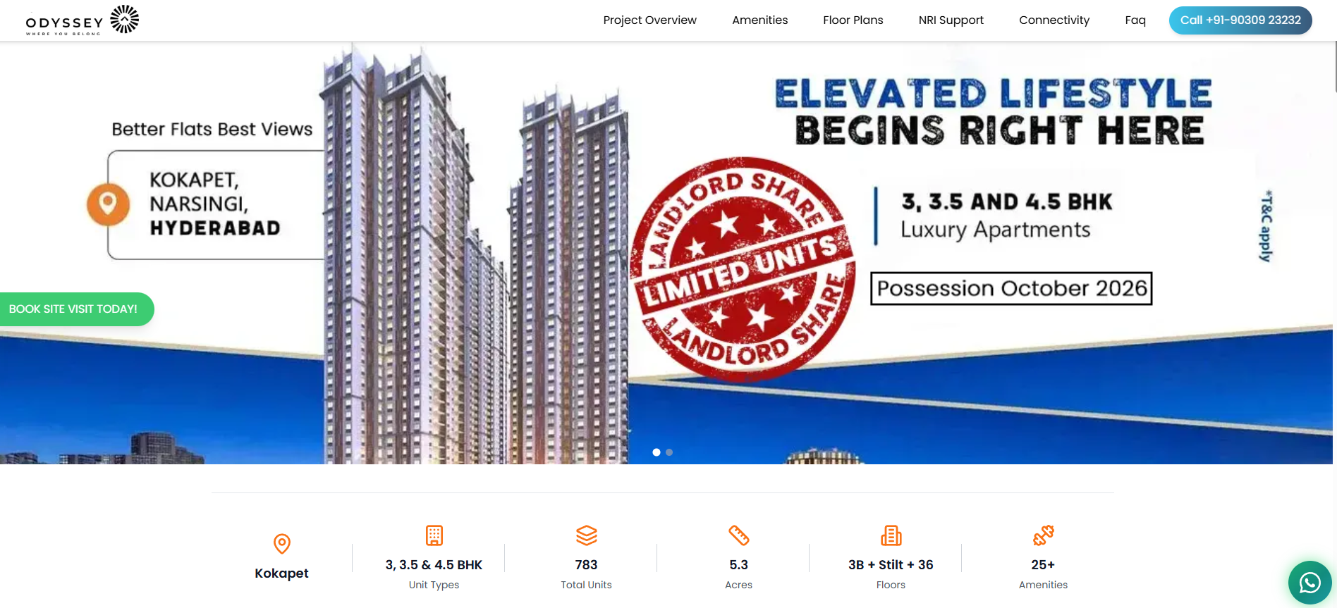 Ramky One Odyssey website preview